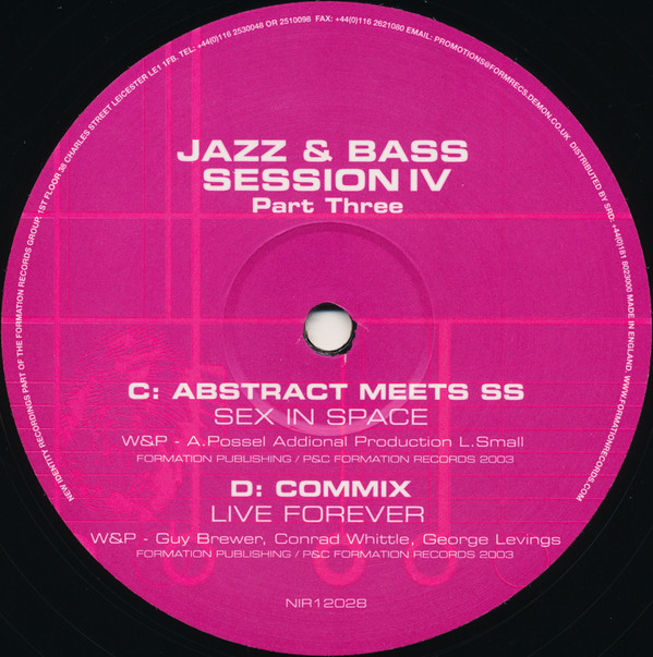 Jazz & Bass Session IV (Part Three)