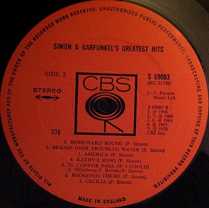 Simon And Garfunkel's Greatest Hits
