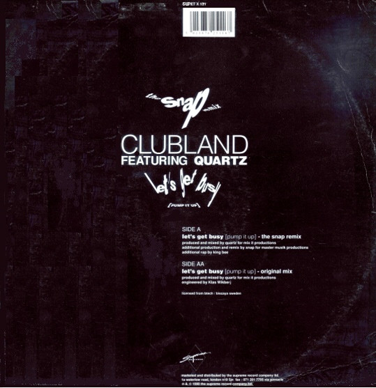 Let's Get Busy (Pump It Up) (The Snap Remix)